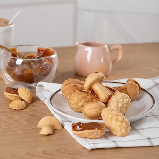 Форма для выпечки печенья на плите орешница "Лесное Ассорти" орешки шишки грибочки, ХЕАЗ 82520 - фото 6