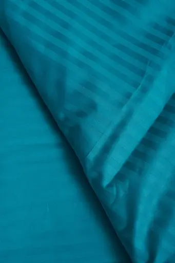 Пододеяльник Moon&Star Satin Stripe Turkish Blue Полуторный Евро 160x220 см - фото 6