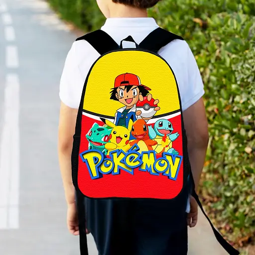 Рюкзак детский Покемон "Pokеmon" 34х27см, городской ранец для мальчика с принтом (00436)