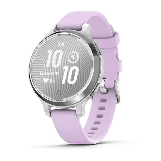 Garmin Lily 2 Active, WW, Silver/Jasmine Purple, Silicone - фото 1