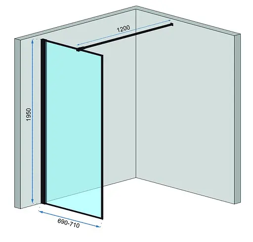Душова стінка Rea Bler 70 REA-K7636 - фото 3