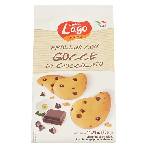 Печенье песочное Gastone Lago Шоколадные капли 320 г - фото 1