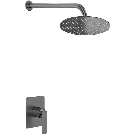 Душева система Kohlman Experience 25 graphite + BOX прихованого монтажу KPL-QW220EGR25, Графіт - фото 1