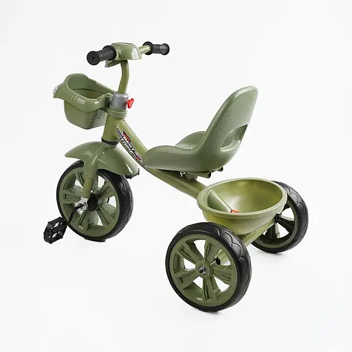 Детский трехколесный велосипед Best Trike BS-60417 со светом и музыкой зеленый - фото 2
