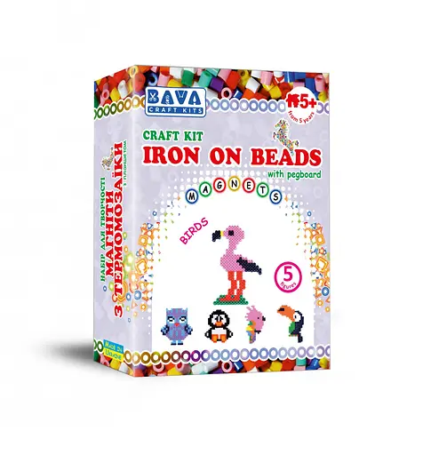 Магніти з термомозаїки "Птахи" (TM-005) набір для творчості