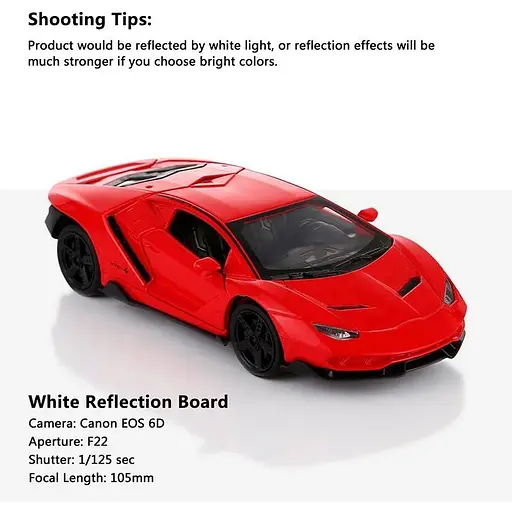 Фон акриловий для предметної зйомки Puluz 30 см, білий - фото 5