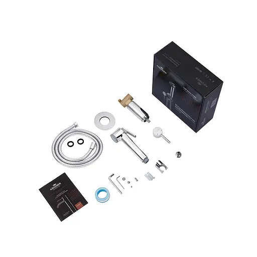 Набір гігієнічного душу прихованого монтажу Kroner KRP Bidet - C082, Хром - фото 7