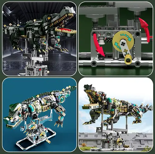 Конструктор крокодил MJI механічний двосторонній живий світ 996 деталей - фото 4