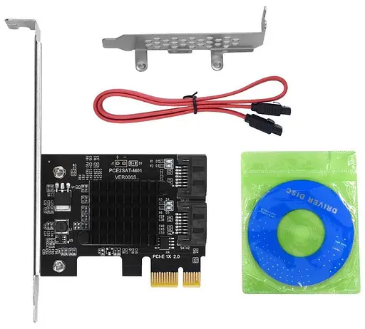 Контроллер Dynamode PCI-E to 2 х SATA III (6 Гбит/сек), 2 внутр. канала, чипсет Marvell 88SE91XX - фото 5