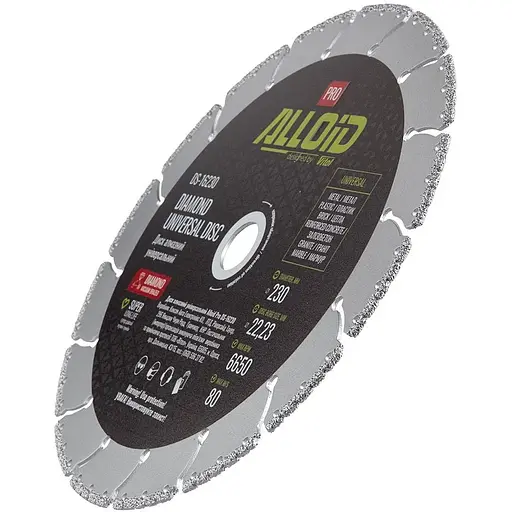 Диск алмазний Alloid Building Tools універсальний 230 мм (DS-16230) - фото 2