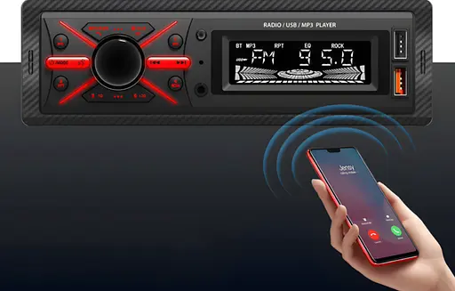 Автомагнітола Carwales 950 з USB та FM-радіо для автомобіля Чорний - фото 2