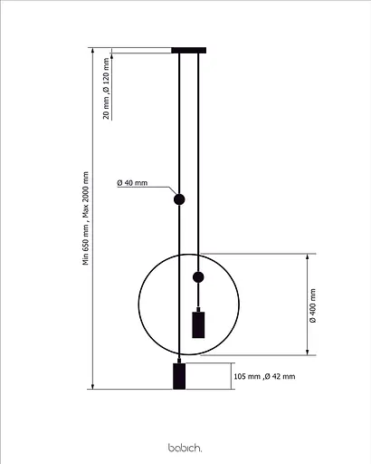 Підвісний стельовий світильник Babich Studio Sunderline 2C other any color - фото 8