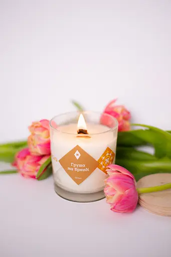 Груша та бренді Мініатюри 130 мл Соєвий віск - фото 5