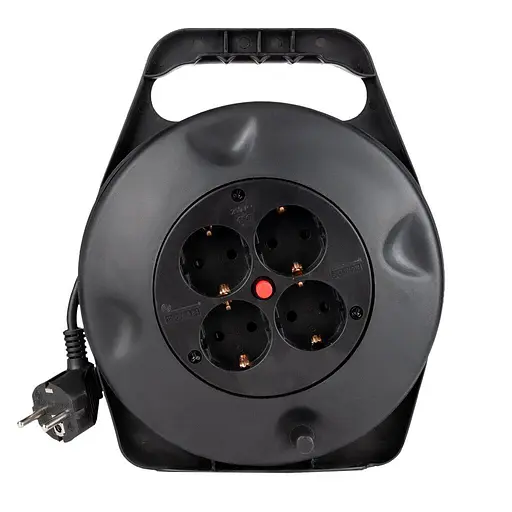 Подовжувач на котушці LogicPower 15 метрів 4 розетки до 2.2 кВт (LP30248) - фото 2