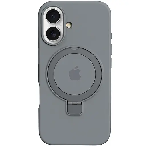 Чохол Epik Silicone Case Full Protective with Ring для Apple iPhone 16, 6.1 Grey