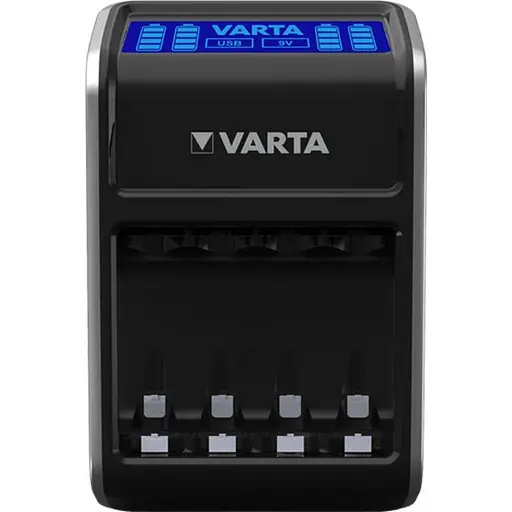 Зарядное устройство для аккумуляторов Varta LCD PLUG CHARGER +4*AA 2100 mAh (57687101441) - фото 2