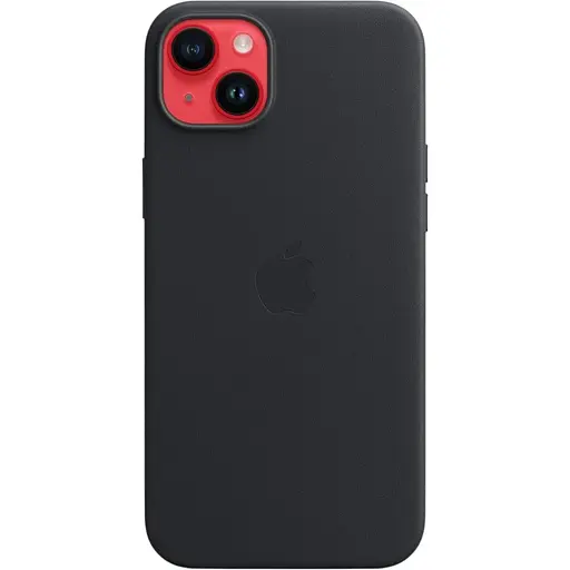Оригинальный кожаный чехол Apple Leather Case MagSafe для iPhone 14 Plus (6.7") Black MPP93ZE/A