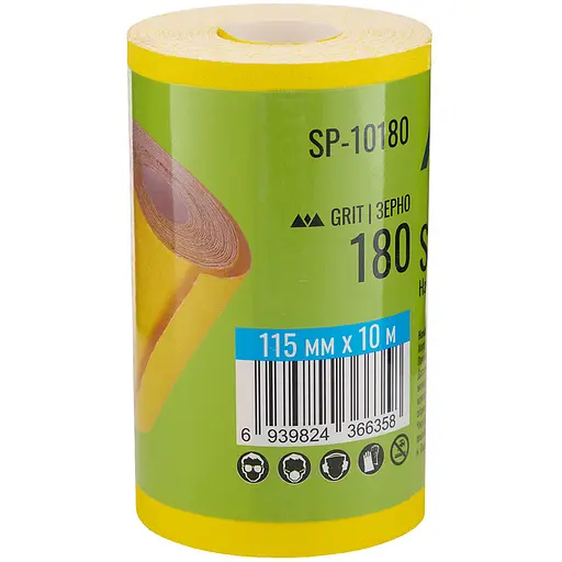 Наждачний папір Alloid Building Tools на паперовій основі 115мм х 10м зерно 180 (SP-10180) - фото 3