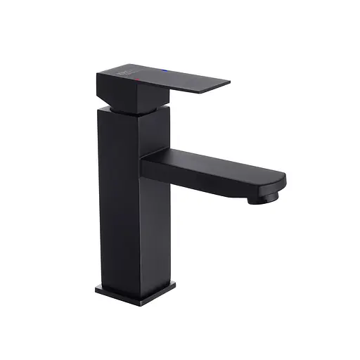 Смеситель для раковины Kroner KRP Edelstahl Kubus - SCH010 CV023010 Черный матовый - фото 1