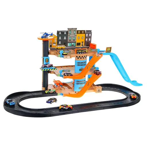 Паркінг Ramiz 4-поверховий з ліфтом машинки, вертоліт та гірка P9788A-2 - фото 3