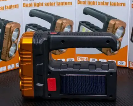 Аккумуляторный фонарь прожектор Hotter Mouse 7702-B с солнечной панелью - фото 7