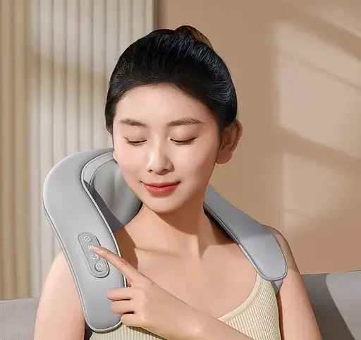 Массажер роликовый для шеи и плеч HJ188 (Серый) - фото 2