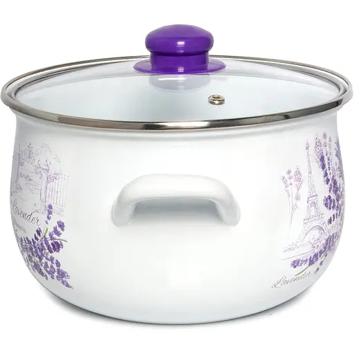 Кастрюля Gusto GT-T-124-L Лаванда 16 см 2.1 л (96028) - фото 3