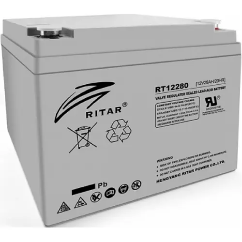 Акумулятор Ritar AGM RT12280, Gray Case, (12V 28.0Ah)