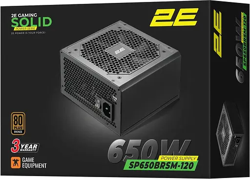 Блок живлення 2E GAMING Solid Power 650W (2E-SP650BRSM-120) - фото 9