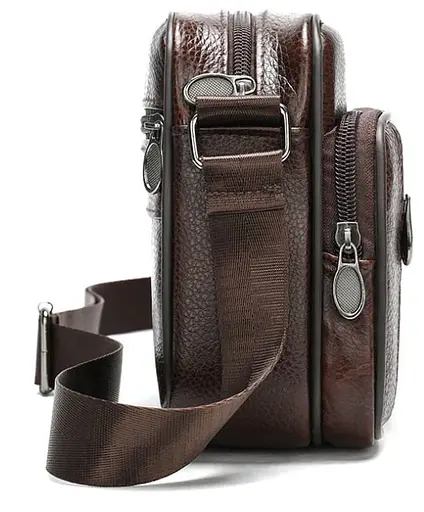 Чоловіча шкіряна сумка Vintage 20х16,5х7 см sum0012301 - фото 4