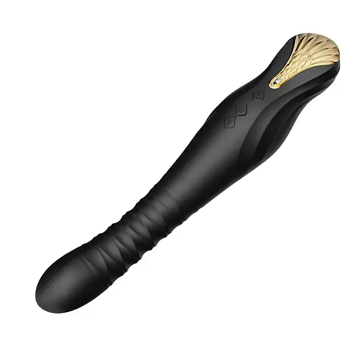 Вібратор Zalo King Vibrating Thruster 30.2 см чорний - фото 4