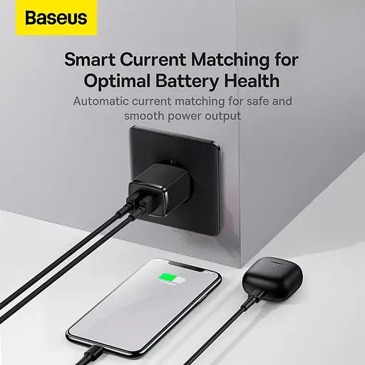 Адаптер Baseus Compact Charger 2U 2USB, 2.1A/10.5W| (CCXJ010201) - фото 8