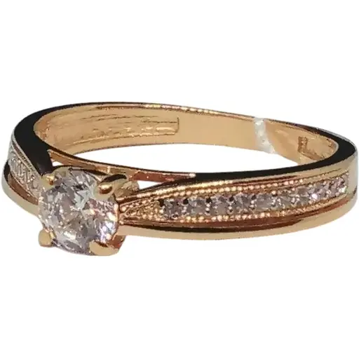 Золотое кольцо Столичная Ювелирная Фабрика с фианитами. 140615 15,5