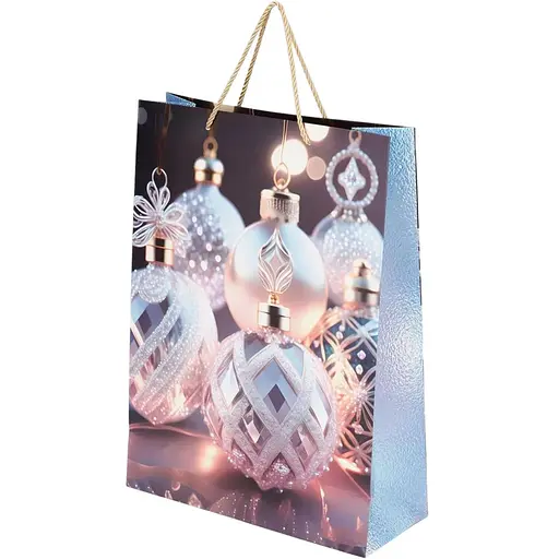 Пакет подарунковий новорічний Куля YY050927 Різнокольоровий (NY) - фото 1