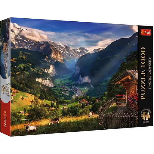 Пазл Trefl Фото Одиссея: Долина Лаутербруннен Швейцария 1000 эл. (10821)