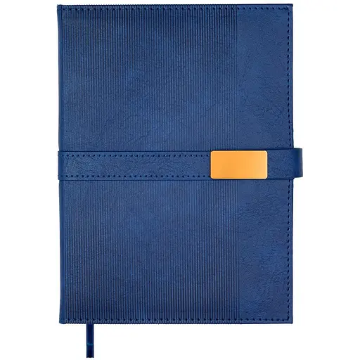 Ежедневник недатированный Buromax Leroy A5 искусственная кожа 336 страниц синий (BM.20780-02)