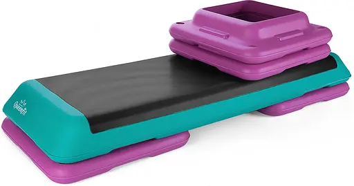 Степ-платформа Queenfit 3-х рівнева різнобарвна - фото 5