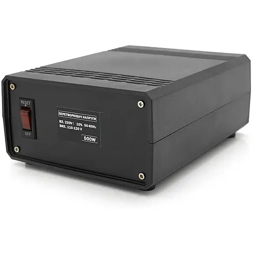 Перетворювач напруги понижуючий Merlion PN-500, Input 220 V/Output 110V, 500W, трансформаторний