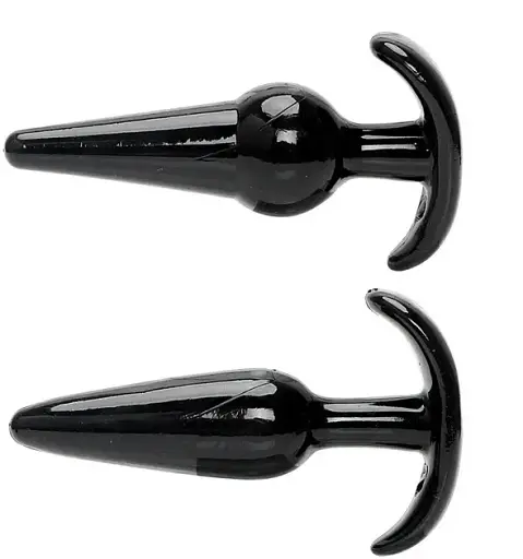 Набор анальных пробок I’MCUM Black Touch 7in1 6 пробок и вибропуля Черный (IM-KGS214) - фото 2