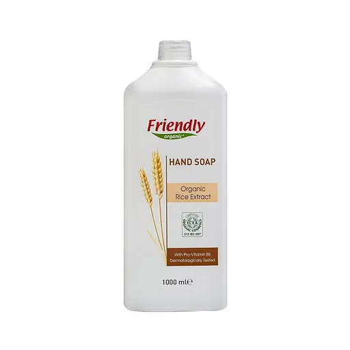 Мило рідке для рук з рисовим екстрактом 1000мл Friendly organic