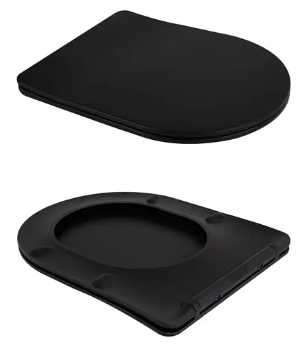 Унитаз подвесной Qtap Scorpio Ultra Quiet, с сиденьем Slim Duroplast/Soft-close/Quick Release QT14332380AMB - фото 7