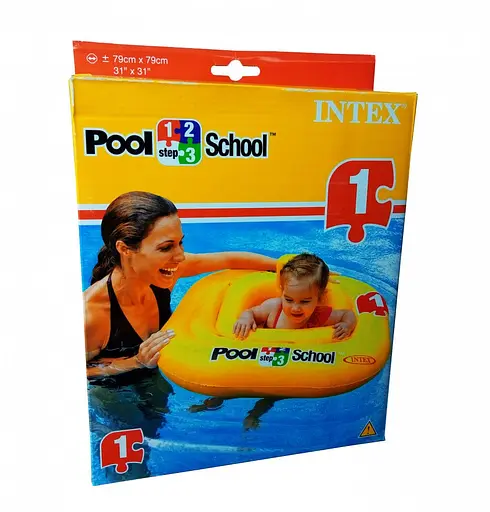 Надувний круг-плотик Intex 56587 з отворами для ніг і спинкою - фото 4