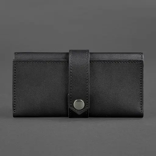 Шкіряне портмоне 3.0 чорне Krast - фото 6