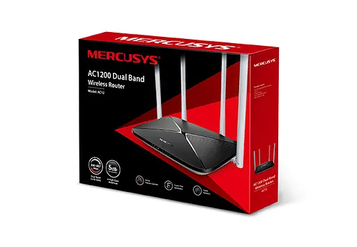 Mercusys Маршрутизатор AC12 v2 AC1200 4xFE LAN 1xFE WAN - фото 10