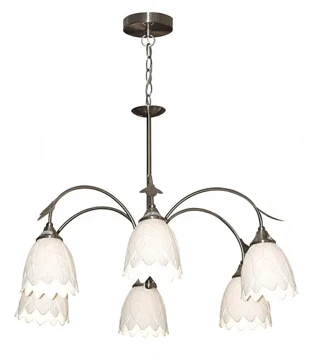 Люстра подвесная Brille для гостиной E14 40W CH (BR-457S/6)