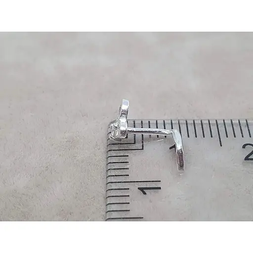 Срібна сережка-пірсинг в ніс Dear. 1052.1С - фото 4