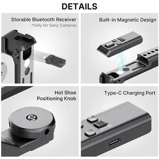 Ручка Ulanzi Shoe-Mount Top Handle with Bluetooth Remote (R091) [75340] - фото 5