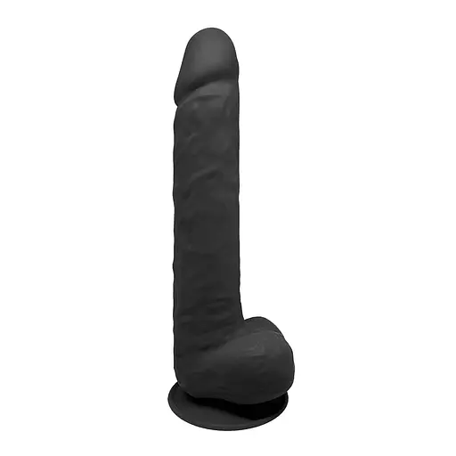 Фалоімітатор SilexD Premium Silicone Dildo Model 1 Size 15 38 см чорний - фото 2