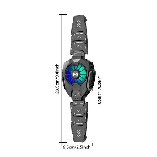 Кулер з екраном активне охолодження для планшета Memo DL05 шириною до 215 мм Black (18522) - фото 6