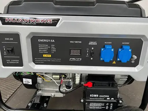 Бензиновий однофазний генератор Huanneng Energy-5A (5 кВт) - фото 7